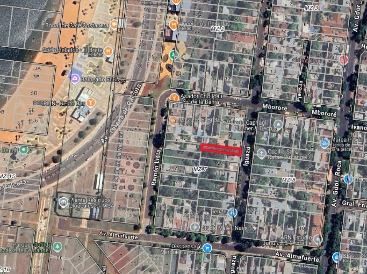 TERRENO en VENTA Calle Iguazu casi Av. Alma Fuerte 